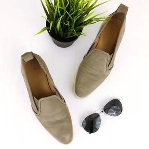 EVERLANE Nubuck Street Shoe Gray Taupe Size 8.5